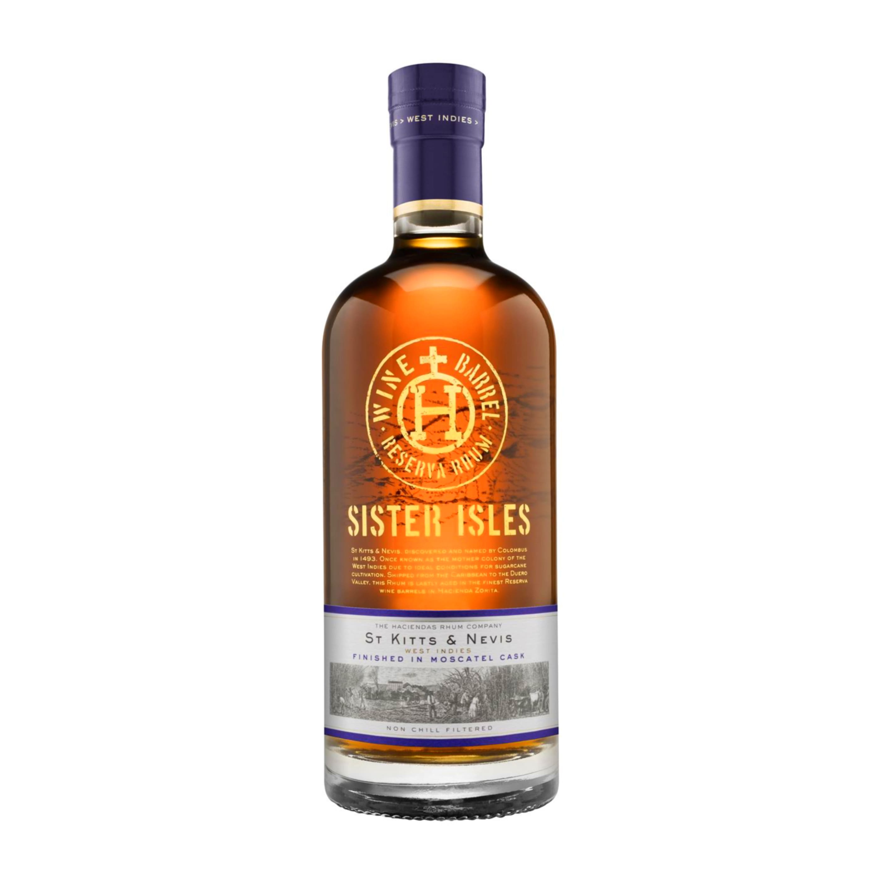 Ром Sister Isles Wine Barrel Reserva Dark Rhum Moscatel 9 y.o. 45% 0.7 л